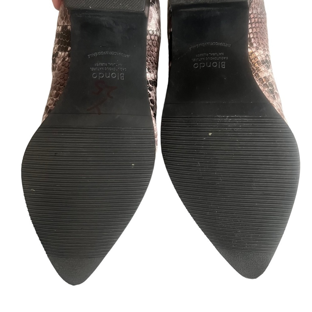 Blondo Boots Booties Waterproof Python Snakeskin … - image 6